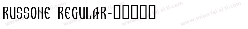 RussOne Regular字体转换